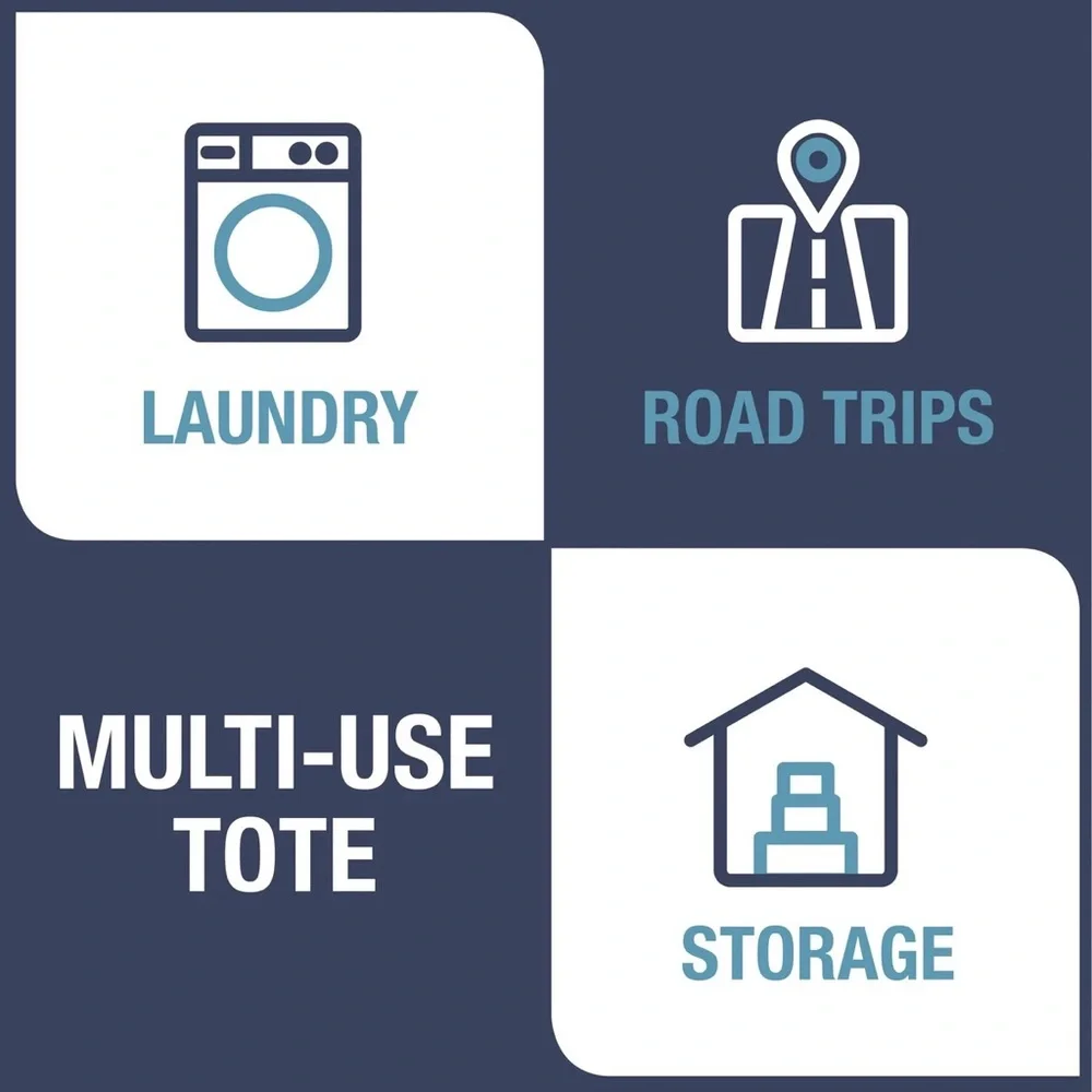 CleverMade Collapsible Laundry Basket Tote- 2 Pack - Picture 7 of 9